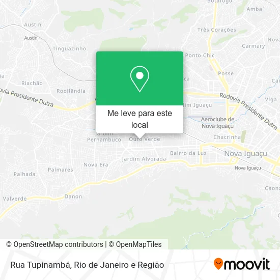 Rua Tupinambá mapa