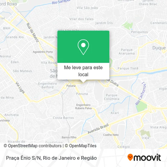 Praça Ênio S/N mapa