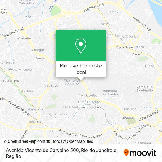 Avenida Vicente de Carvalho 500 mapa