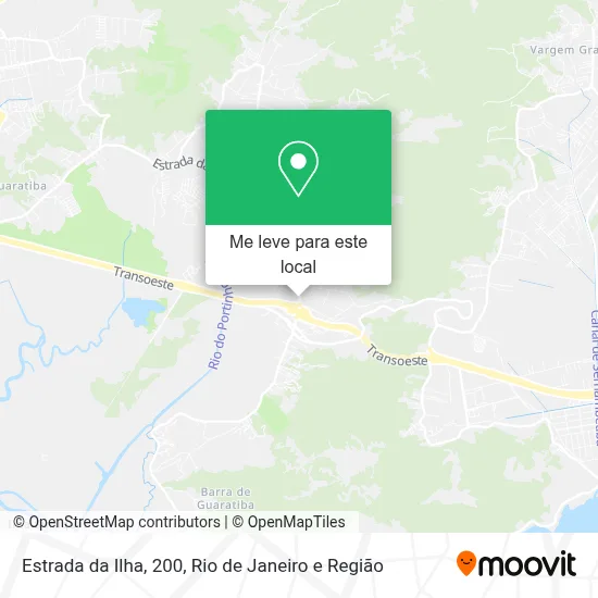 Estrada da Ilha, 200 mapa
