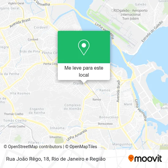 Rua João Rêgo, 18 mapa