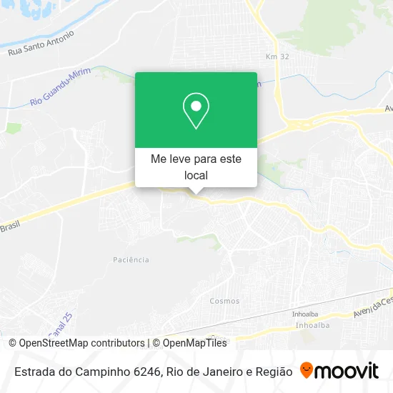 Estrada do Campinho 6246 mapa