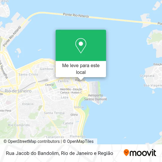 Rua Jacob do Bandolim mapa