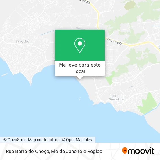Rua Barra do Choça mapa