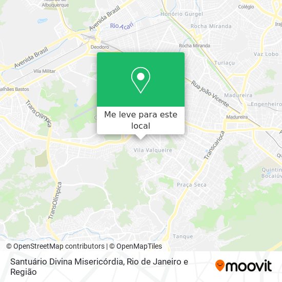 Santuário Divina Misericórdia mapa