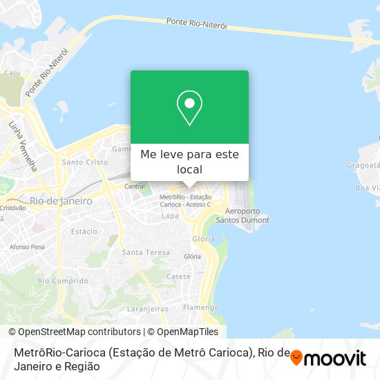 MetrôRio-Carioca (Estação de Metrô Carioca) mapa