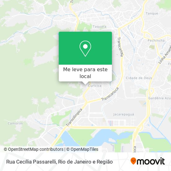 Rua Cecília Passarelli mapa