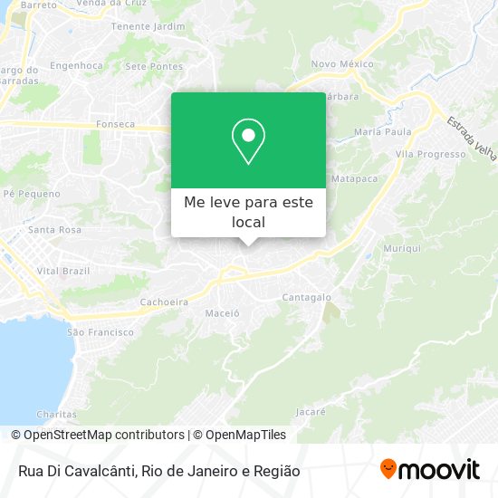 Rua Di Cavalcânti mapa
