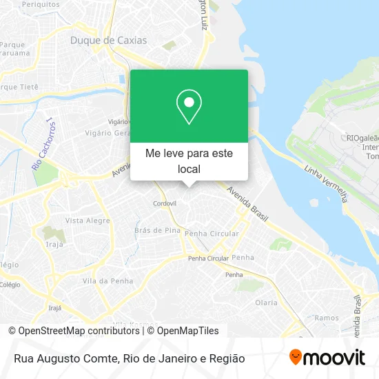 Rua Augusto Comte mapa