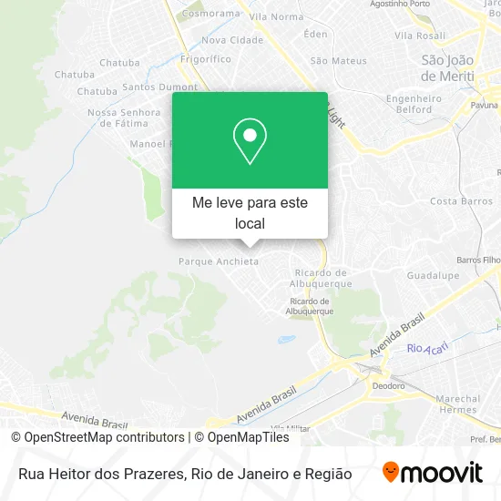 Rua Heitor dos Prazeres mapa