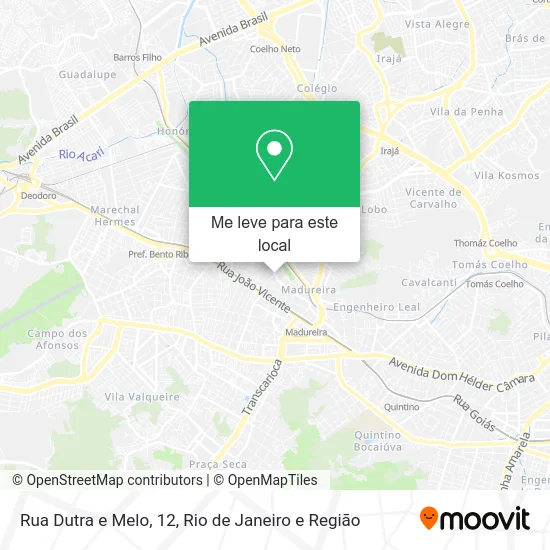 Rua Dutra e Melo, 12 mapa