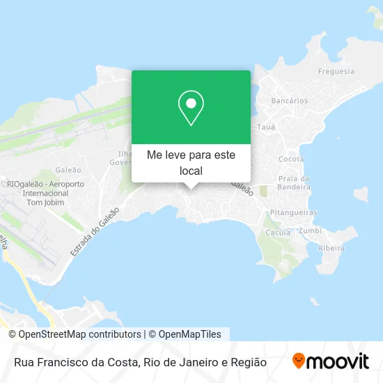 Rua Francisco da Costa mapa