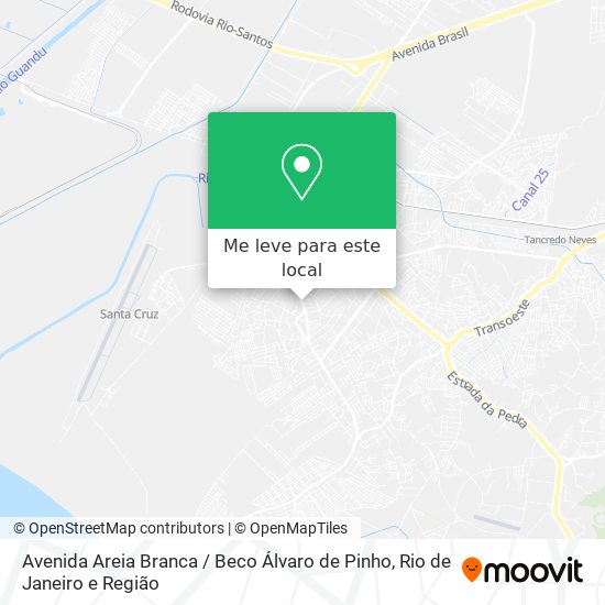 Avenida Areia Branca / Beco Álvaro de Pinho mapa