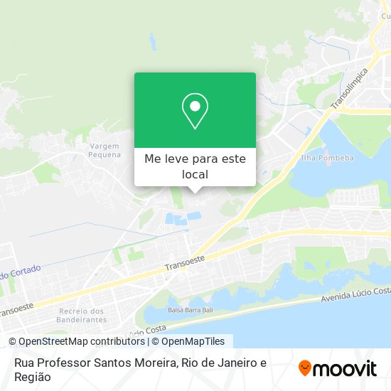 Rua Professor Santos Moreira mapa