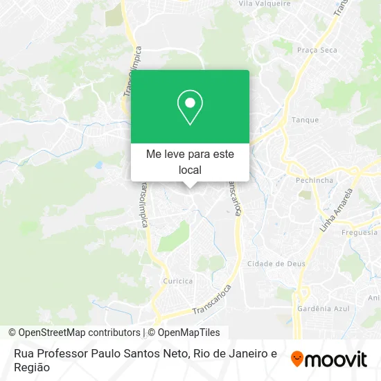 Rua Professor Paulo Santos Neto mapa