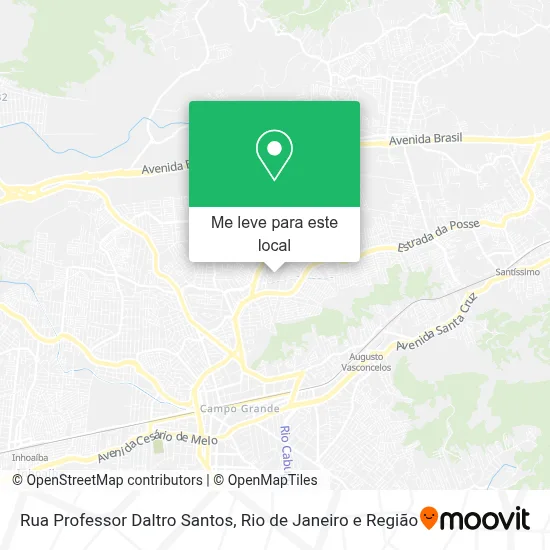 Rua Professor Daltro Santos mapa