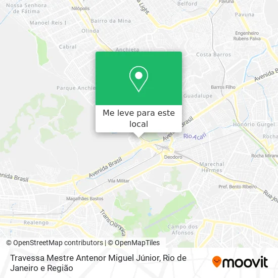 Travessa Mestre Antenor Miguel Júnior mapa