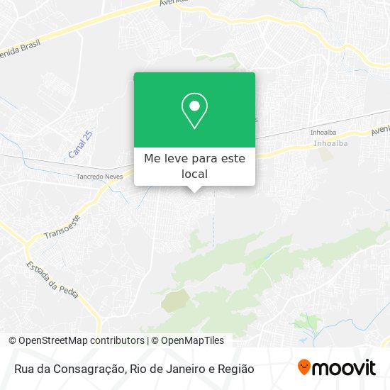 Rua da Consagração mapa