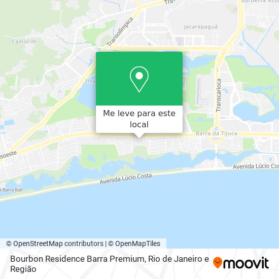 Bourbon Residence Barra Premium mapa