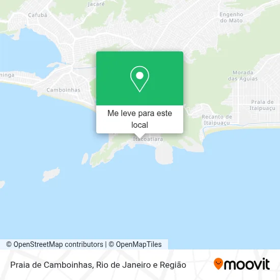 Praia de Camboinhas mapa