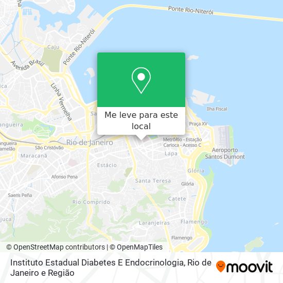 Instituto Estadual Diabetes E Endocrinologia mapa