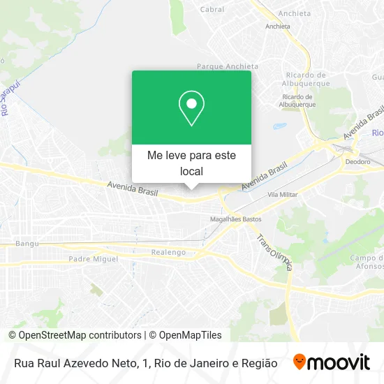 Rua Raul Azevedo Neto, 1 mapa