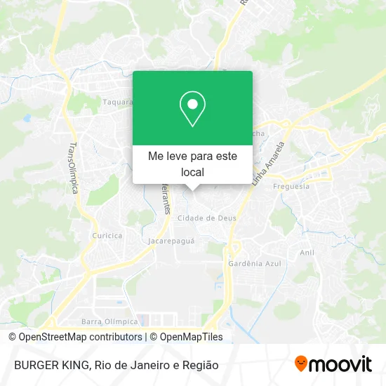 BURGER KING mapa