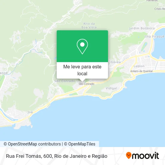 Rua Frei Tomás, 600 mapa