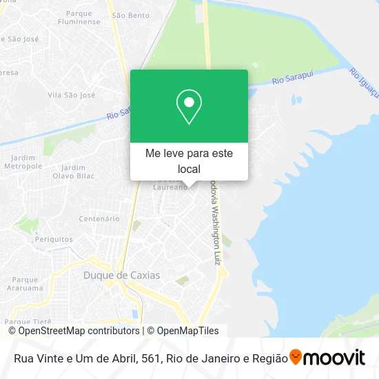 Rua Vinte e Um de Abril, 561 mapa