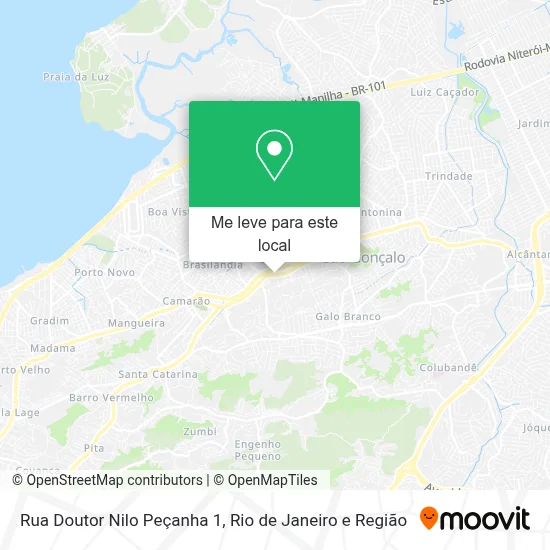 Rua Doutor Nilo Peçanha 1 mapa