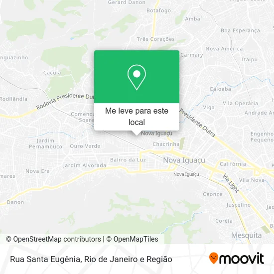 Rua Santa Eugênia mapa