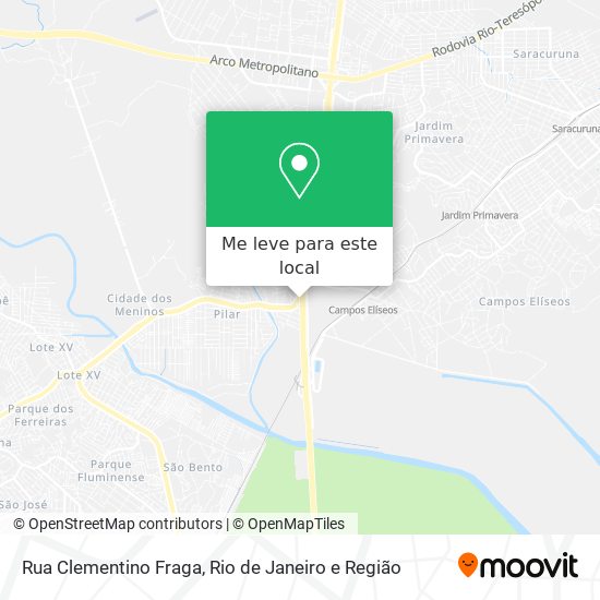 Rua Clementino Fraga mapa