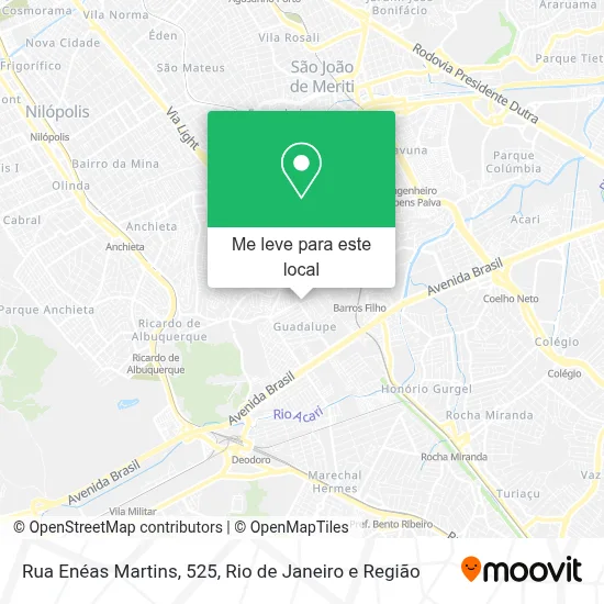 Rua Enéas Martins, 525 mapa