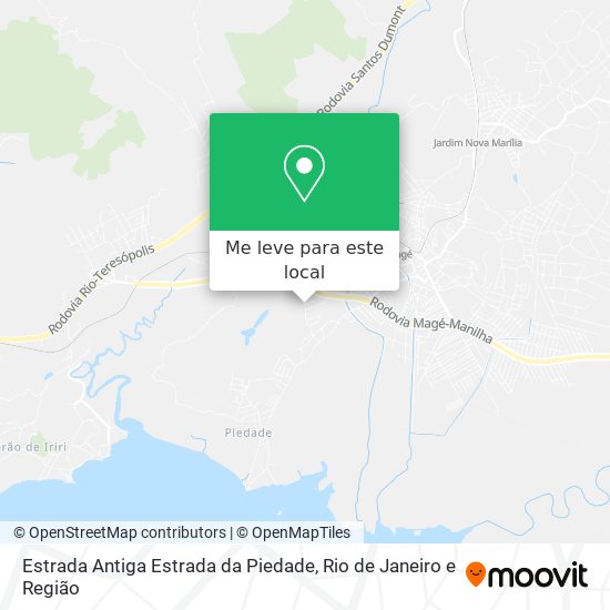 Estrada Antiga Estrada da Piedade mapa