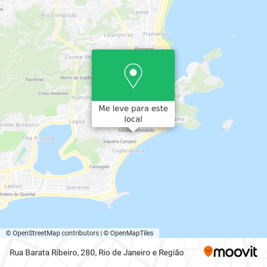 Rua Barata Ribeiro, 280 mapa