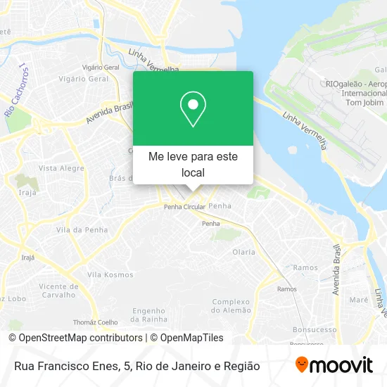 Rua Francisco Enes, 5 mapa