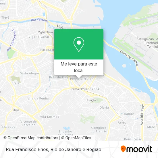 Rua Francisco Enes mapa