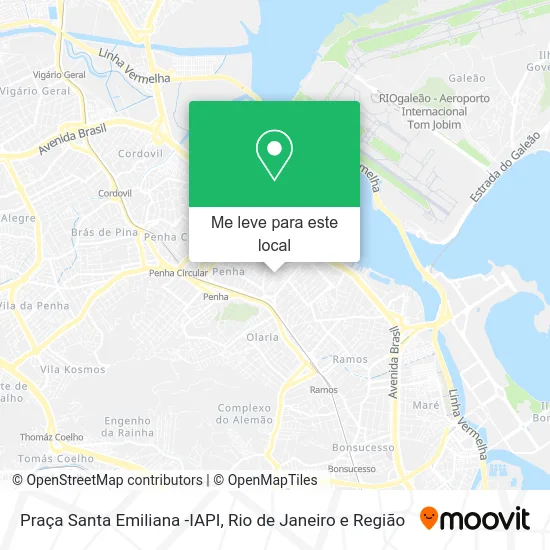 Praça Santa Emiliana -IAPI mapa