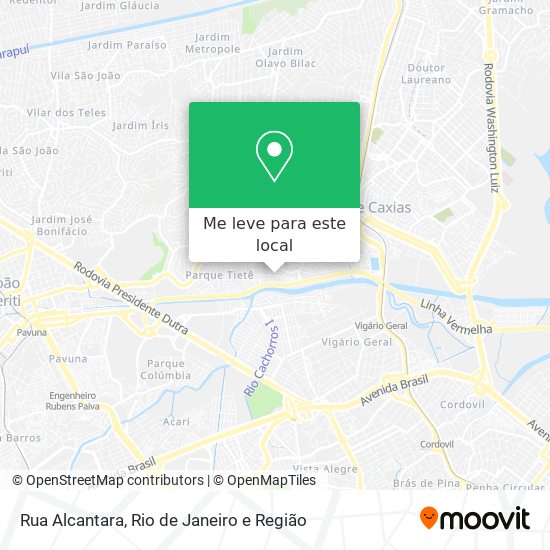 Rua Alcantara mapa
