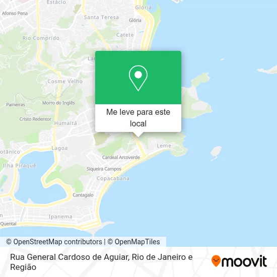 Rua General Cardoso de Aguiar mapa