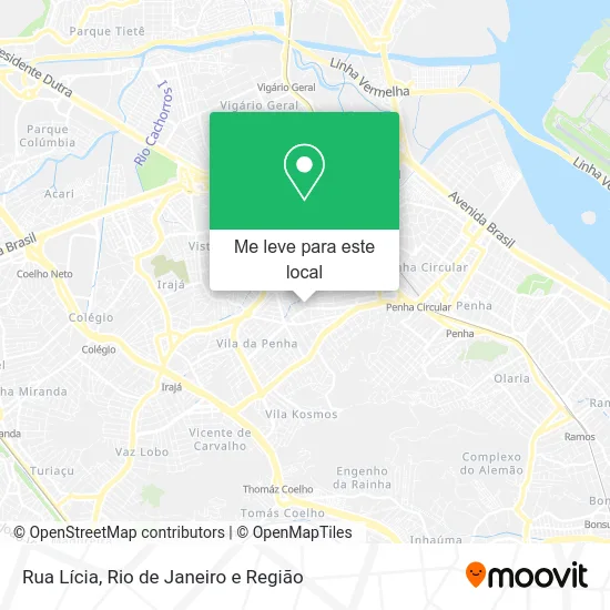 Rua Lícia mapa