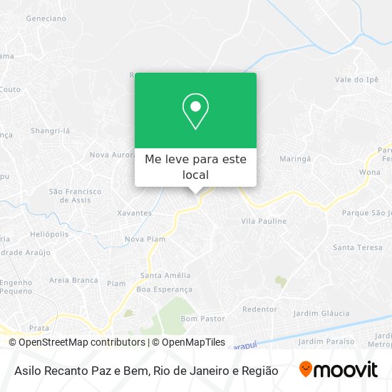 Asilo Recanto Paz e Bem mapa