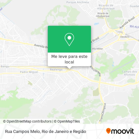 Rua Campos Melo mapa