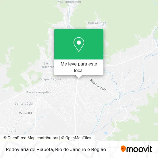 Rodoviaria de Piabeta mapa