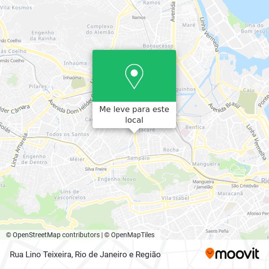 Rua Lino Teixeira mapa