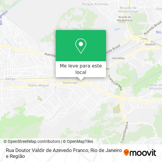 Rua Doutor Valdir de Azevedo Franco mapa