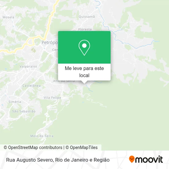Rua Augusto Severo mapa