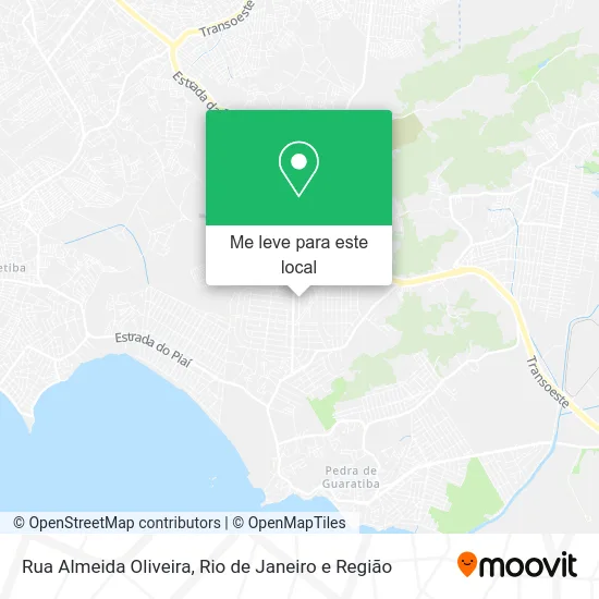 Rua Almeida Oliveira mapa