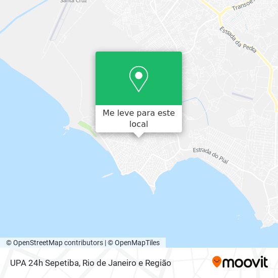 UPA 24h Sepetiba mapa