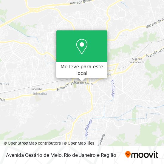 Avenida Cesário de Melo mapa